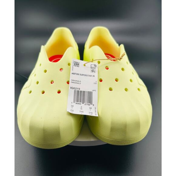 Adidas AdiFom Superstar 360 Kids Shoes – Pulse Yellow/Red – IG0219 – Sz 2.5 - Picture 2 of 7